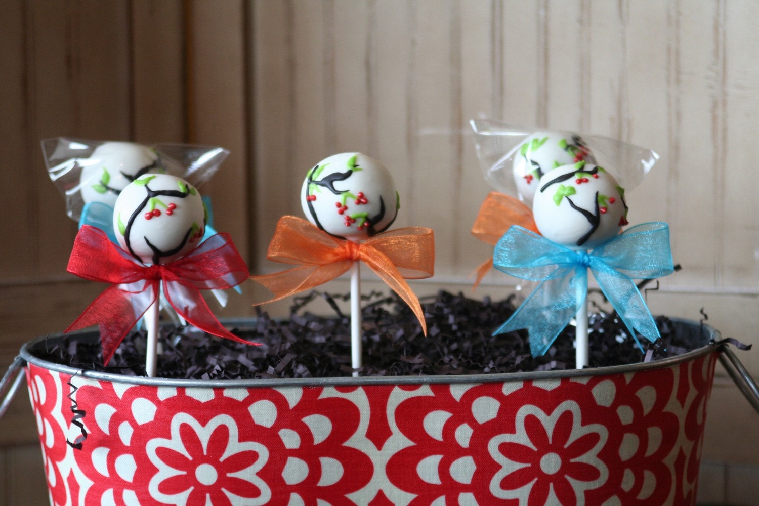 Mom's Killer Cakes & Cookies Own Cherry Fruit Tree Cake Pops