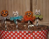 Mom's Killer Cakes & Cookies Original Design Cartoon Network Jake and Finn Adventure Time Inspired Cake Pops Il_170x135