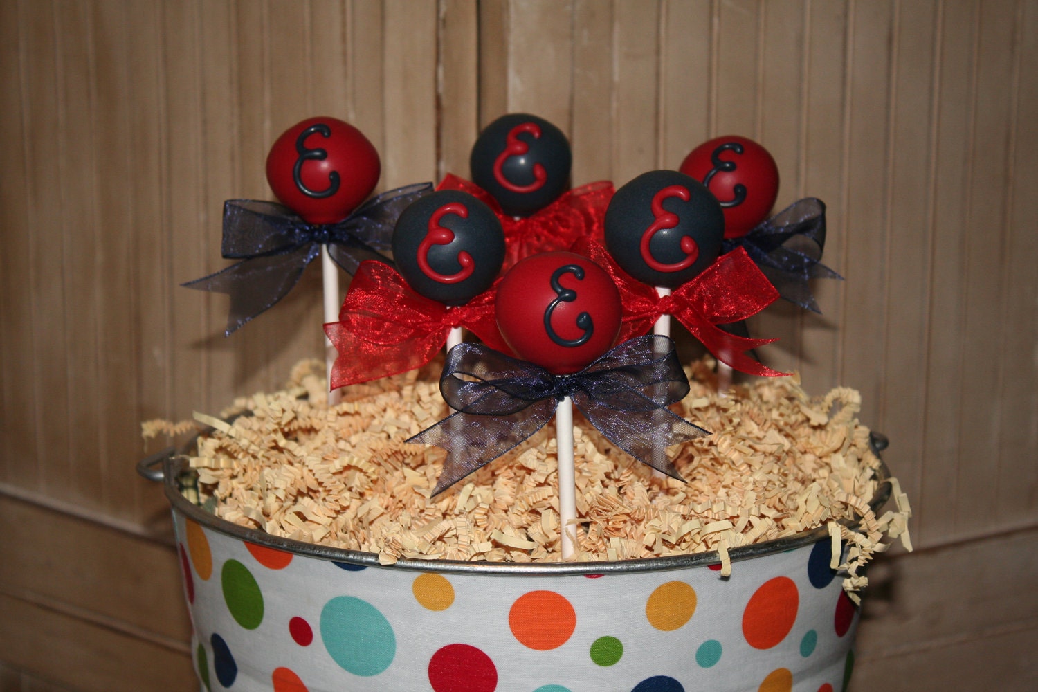 Mom's Killer Cakes & Cookies Monogrammed Cake Pops Custom Colors Available Southern Living Featured Seller