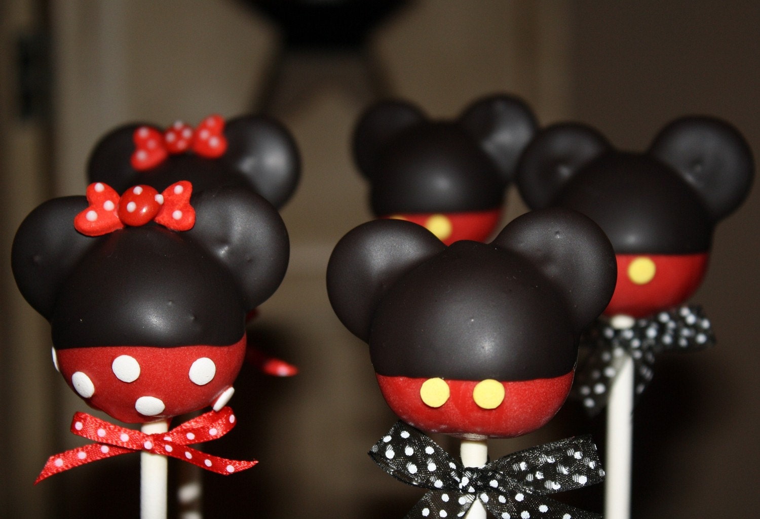 Mom's Killer Cakes & Cookies ORIGINAL DESIGN and FIRST On Etsy Pants and Skirt Mickey and Minnie Mouse Inspired Cake Pops