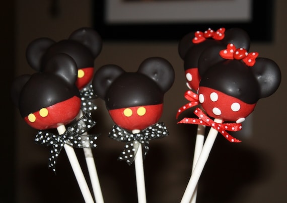 Mom's Killer Cakes & Cookies ORIGINAL DESIGN and FIRST On Etsy Pants and Skirt Mickey and Minnie Mouse Inspired Cake Pops