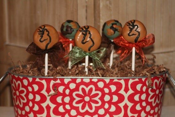 Mom's Killer Cakes & Cookies Own Originally Baked In Cake Design PoP ArT Browning Deer And Camo Hunting Inspired Cake Pops Il_570xn