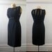 50's 60's Black Cocktail Dress - Medium