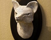 Hand Made OOAK Fox Head Wall Mount - Wall Art - Faux Taxidermy