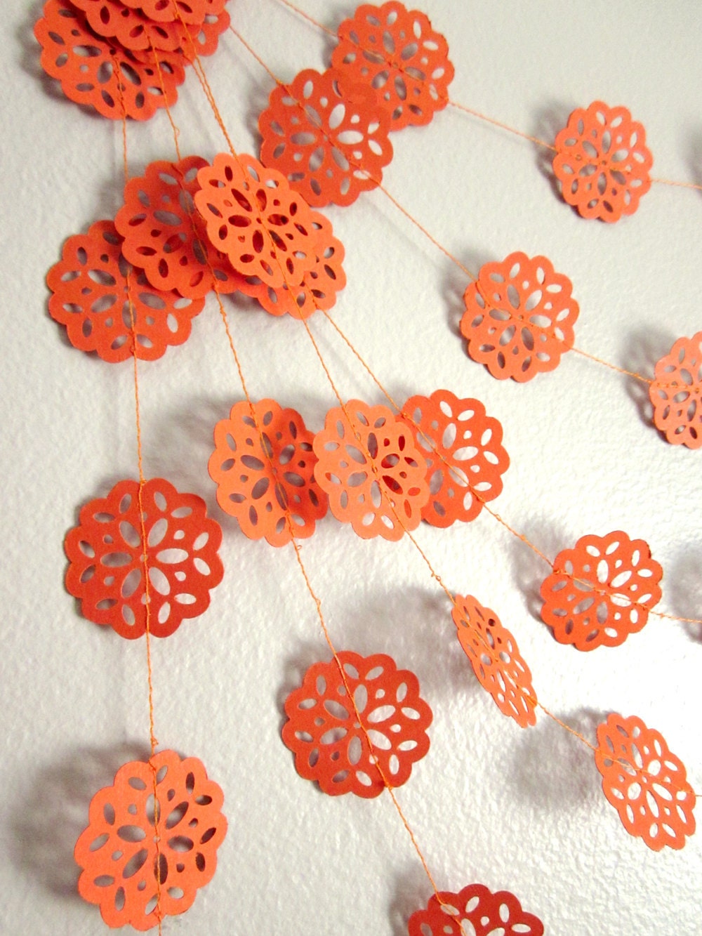 California Orange Garland - Autumn Garland - Paper Garland - Summer Garland