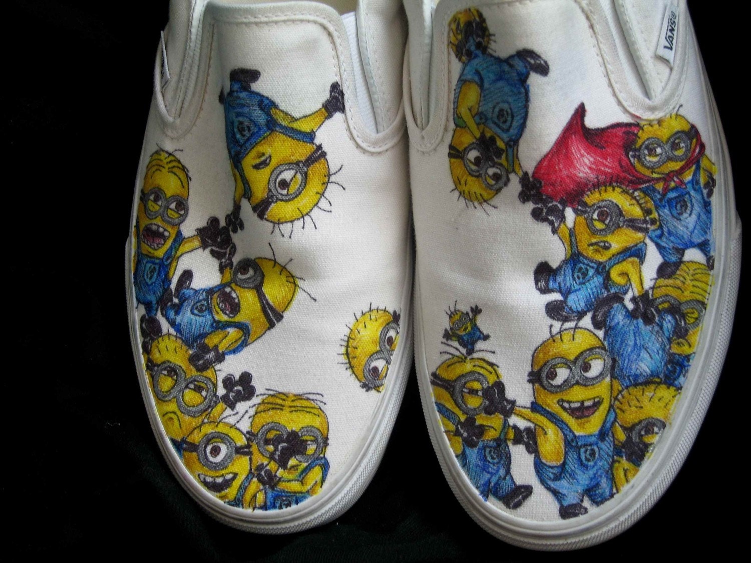 Despicable Me Minion Customized Vans Sneakers