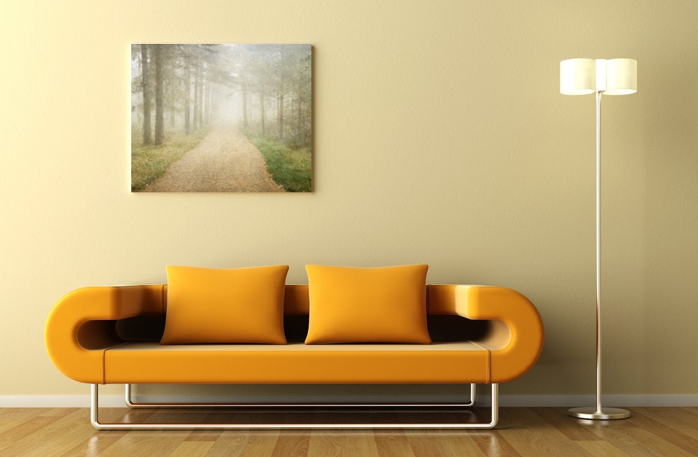 Foggy Norwegian Woods Original Nature Photography Print Digital Wall Art Home Decor 8x10