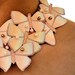 Bib Statement Necklace in Cream with Pearls and  Butterflies