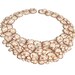 Wedding Statement Bib Necklace with Butterflies