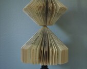 Pendant Lamp Made from Vintage Books, Upcycled Decor