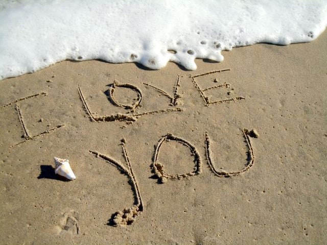 Sand Message Written In Sand On Your Words Written In The Sand Personalized By