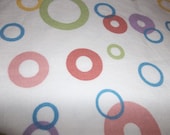 tea towel hoola hoops all cotton kitchen towel white with circles