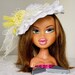 Baby Hat - Baby Fascinator Hat for Birthday, Church, Tea Party, Photo Prop - Frilly Hat - CUSTOM ORDER ITEM