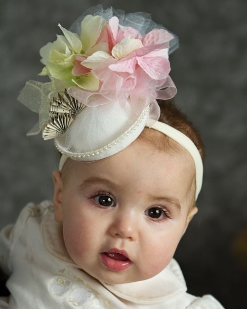 Baby Hat - Spring, Easter, Tea Party mini fascinator hat - reserved for melissa