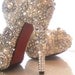 Cinderellas Wish... crystal, glass and pearl covered high heels. Wedding bespoke custom design