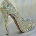 Cinderella's Wish with pastel touches and jewelled ankle strap with bow