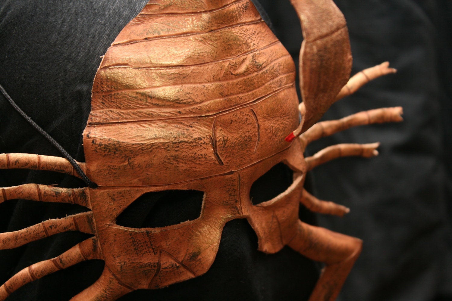 The Scorpion: Handmade Leather Mask