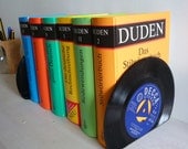 Record Bookends Dads Music Handmade from Vintage Vinyl Records