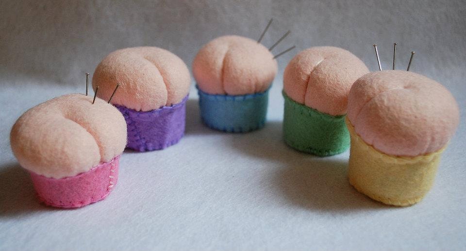 Crafty Bum pin cushion