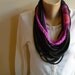 Scarf Necklace- Gray, Pink & Seminole Scarflace
