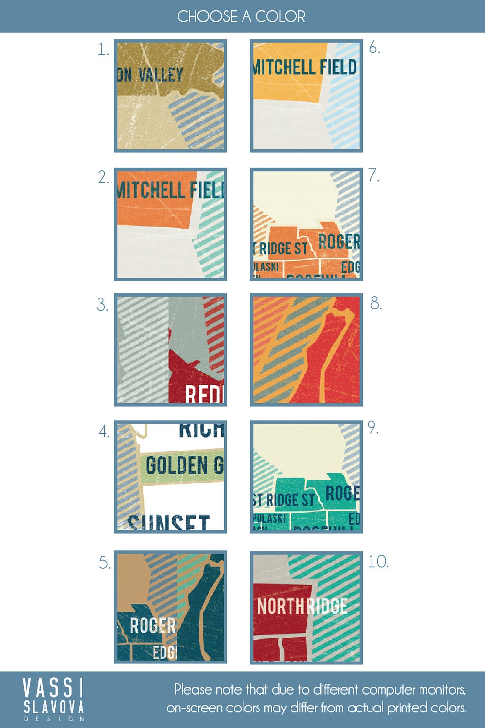 NYC Boroughs Map in Red- Vintage Style Print 11x17
