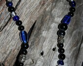 Blue Rose Necklace