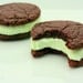 Merrie Mint Chocolate Ooey Gooey Brownie Cookie-Wiches -1/2 Dozen