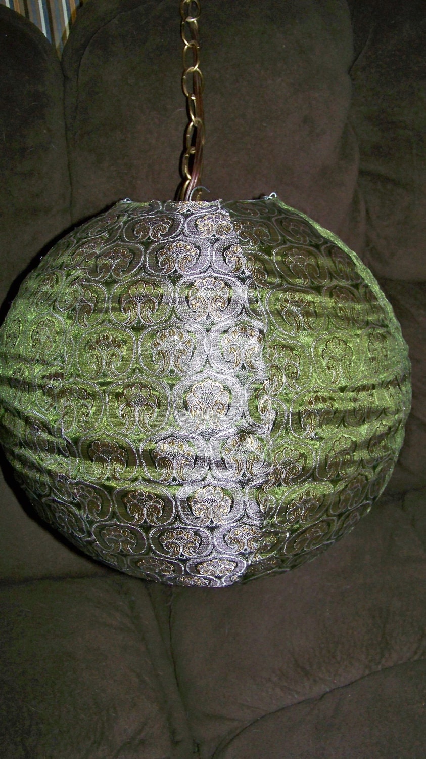 Vintage Retro Hanging Swag Lamp Light with Chain - Collapses Down - Unique