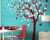 Tree Wall Decal Wall Sticker Nursery decal - ON SALE ITEM - Blossoming Tree Decal- KK118