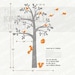 Shelving Tree with Birds & Squirrels - vinyl wall sticker wall decal - KK125 - Children Baby Kid nursery Boy Girl