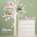 Kids Wall Decal Wall Sticker tree decal Vinyl decal  - Shelving Tree with animal - Nursery Decal- KK125