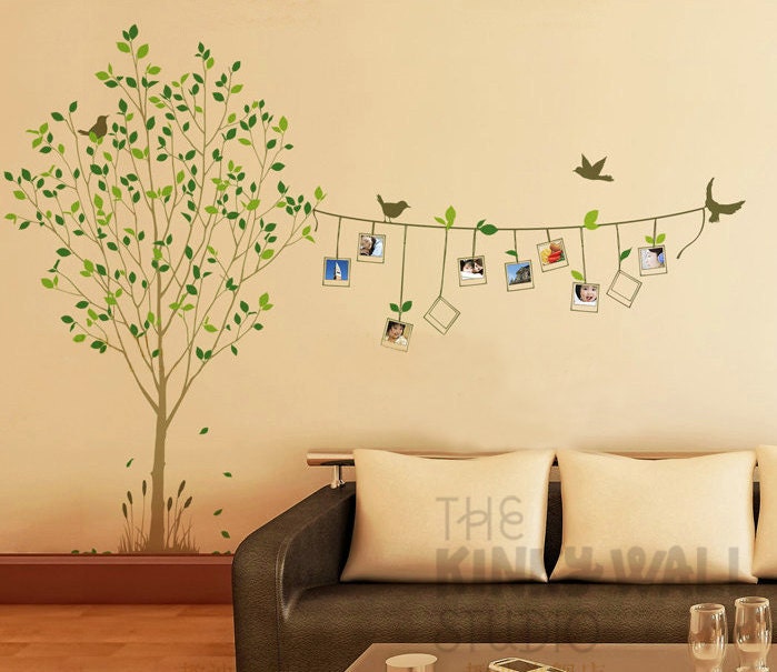Tree Wall Decal Wall Sticker tree decal - Nature Tree with photo frame