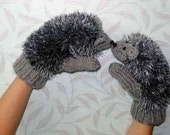 Children's clothing-Cute hedgehog gloves for children-For the Kids-Children Holiday Clothing