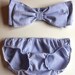 seer sucker bow bandeau set -made to order