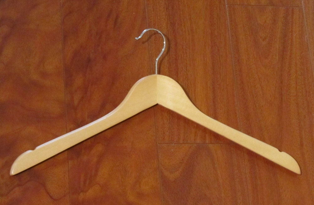 SALE - Personalized Bridal Wire Hanger - Perfect for Brides & Bridesmaids - Available in Walnut or Maple Wood - As Seen on Better TV