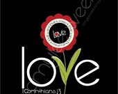 Scripture Art, Love Is Patient, Love is Kind Flower Bible verse - 8x10 print