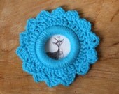 crochet hoop photo frame