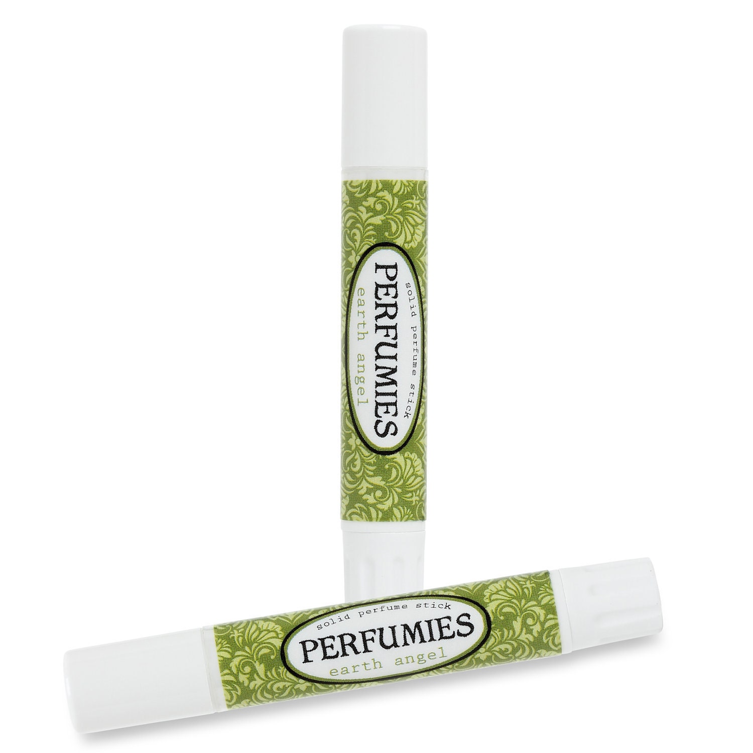 Solid Perfume Stick - EARTH ANGEL: Handmade Travel Size Fragrance - All Natural Base - oakmoss, jasmine, rose, cedarwood, patchouli