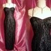 Vintage Party Dress - Jessica McClintock Cocktail Sequin Wiggle Bombshell Vamp Maxi -- For Size Small to Medium Vamp Vixens