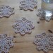 Snowflake Doily Coasters- set of 6
