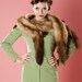 Vintage 1950s Mink Fur Stole Scarf Wedding Wrap Bridal Fall Fashions 1940s