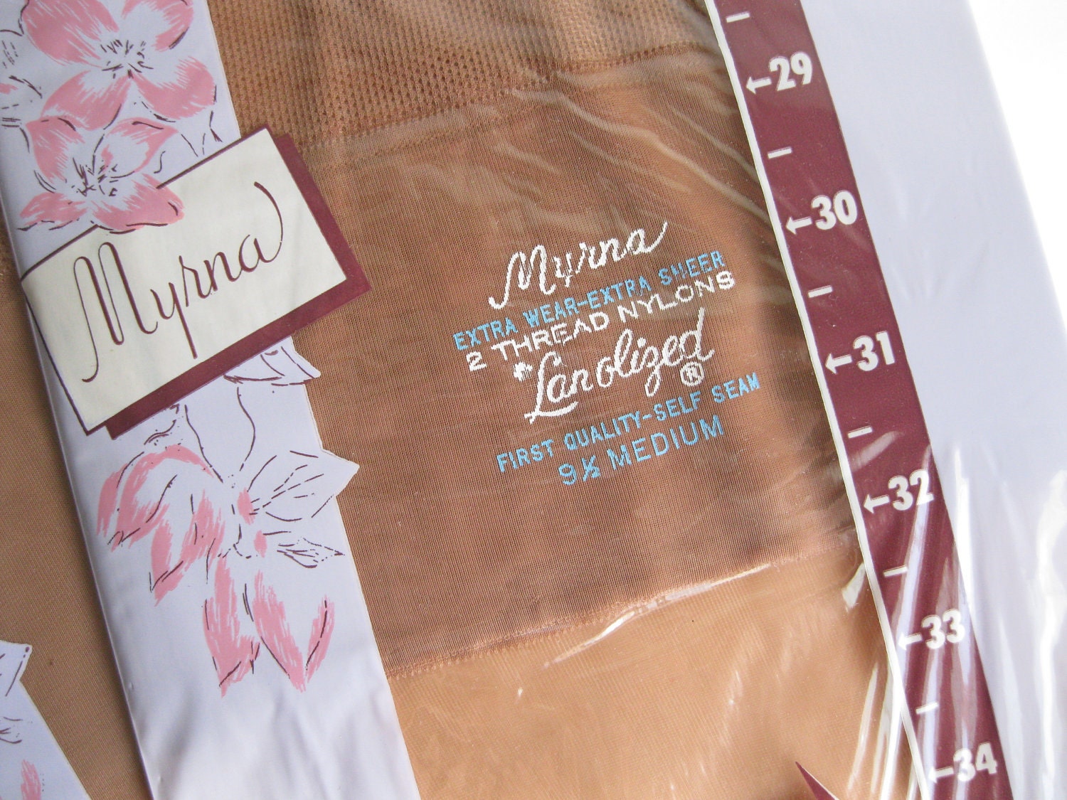 Vintage Lingerie Seamed Stockings Nylons 1950s Bridal Fashions 2 Pair NOS in Box