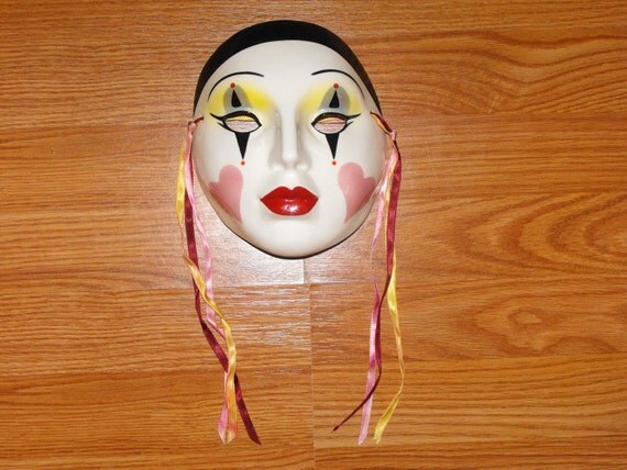 Vintage Ceramic Mardi Gras Mask