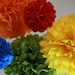 Pom Poms -Set of 12- Sesame Street, Lego, Primary Colors Party- birthday party tissue pom pom decorations