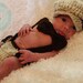 Little Man Suit in Wheat and Brown, Matching Diaper Cover, Suspenders and Bow Tie, Newborn to 3 months, Photo Prop, READY TO SHIP