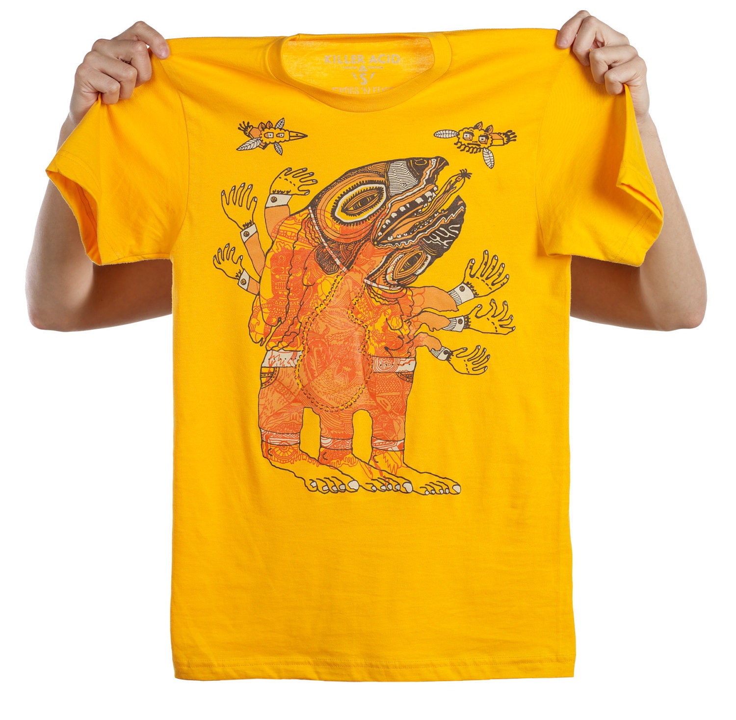 Frogs N' Flies Gold T-Shirt