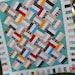 25% Off Coupon Code - Jelly Roll Quilt Pattern : Pickup Sticks - Baby and Throw Sizes - QUICK & EASY