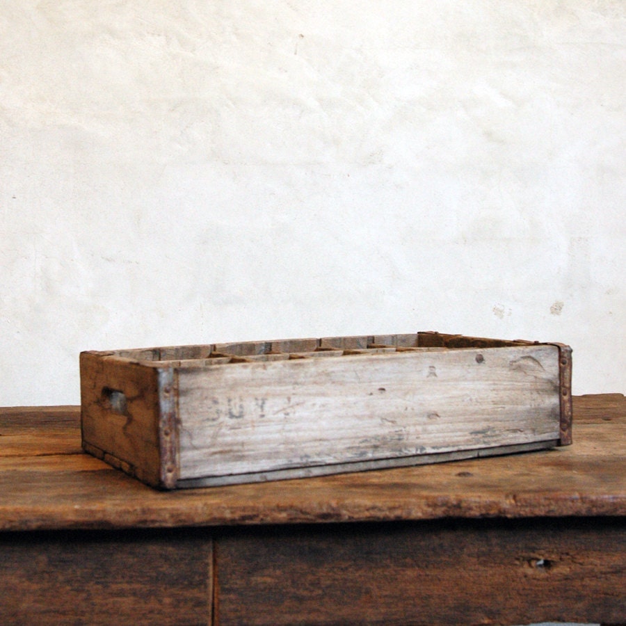 Vintage Soda Wood Crate // Divide & Store