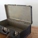 Black Leather Luggage // Antique Leather Suitcase