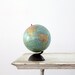1930s World Globe / Vintage Small Replogle Globe / 7 inch
